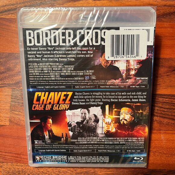 Border Cross Chavez Cage of Glory Blu Ray Trejo Lamas Double Feature - Picture 2 of 2